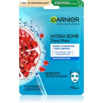 Garnier Textil Masks mască textilă hidratantă cu acid hialuronic