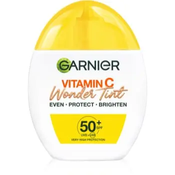 Garnier Vitamin C Wonder Tint Fluid nuantator cu textura usoara SPF 50+