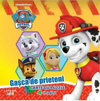 Gasca de prieteni. Carte cu puzzle. 4 imagini/***