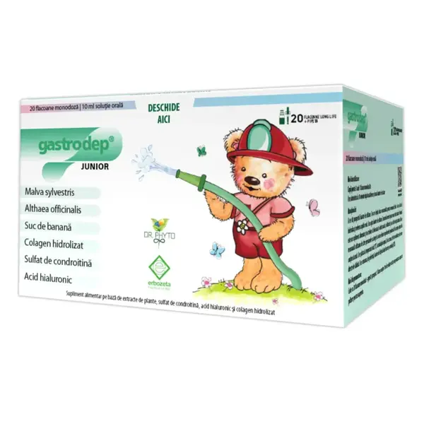 Gastrodep Junior solutie orala 20 flacoane 10 ml