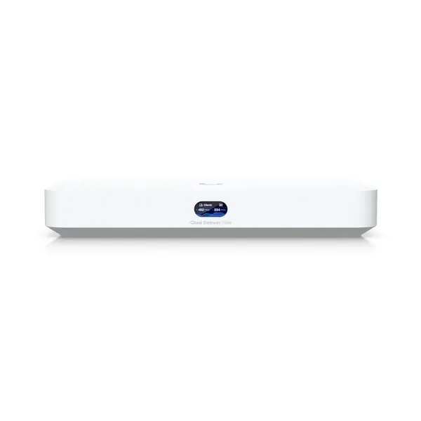 Gateway UniFi Cloud Ubiquiti Fiber UCG-FIBER, 4 porturi RJ45, 2 porturi SFP+, 10 GB/s, PoE+