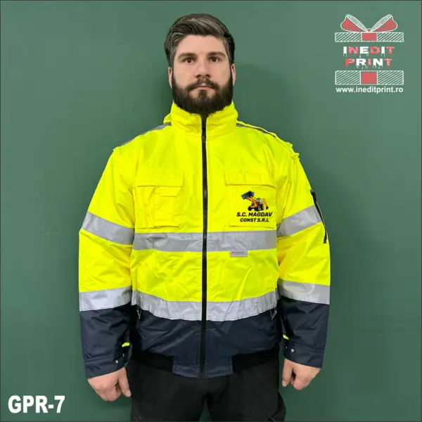 Geaca Clovelly reflectorizanta 2 in 1, XL, verde GR7 XL
