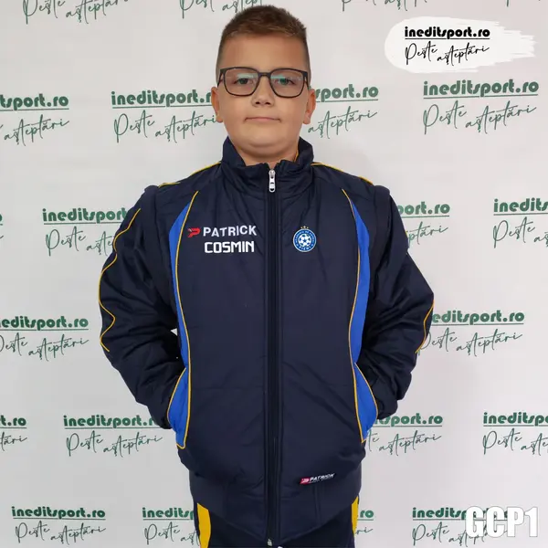 Geaca cu maneci detasabile copii PATRICK GCP1 XS, BLEUMARIN ALBASTRU GALBEN
