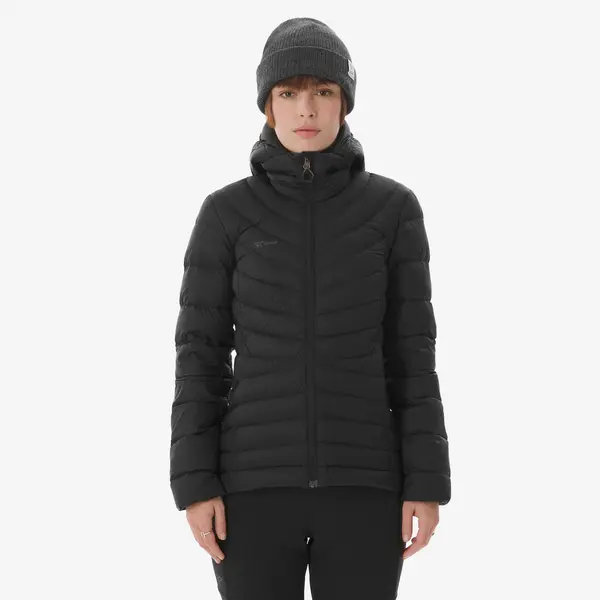 Geacă din puf Trekking la munte MT500 -10°C Material nevopsit Damă