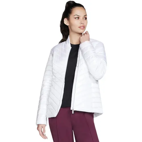Geaca femei Skechers Goshield Shine Jacket JA150-WHT