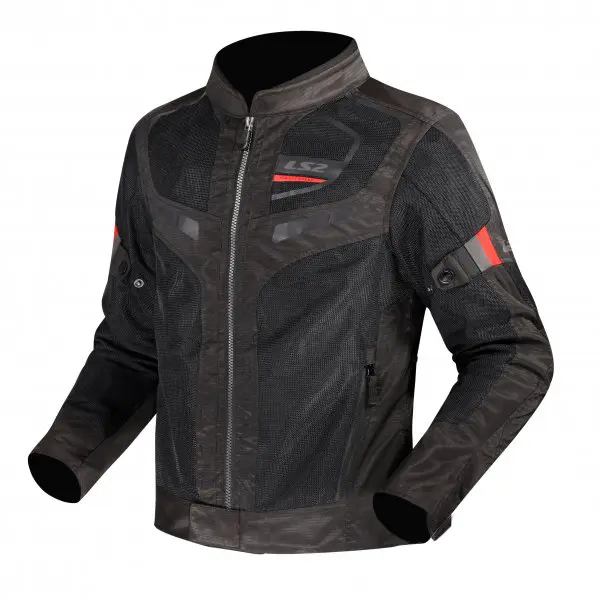 Geaca moto LS2 Garda Air Man, culoare negru rosu, marime XL