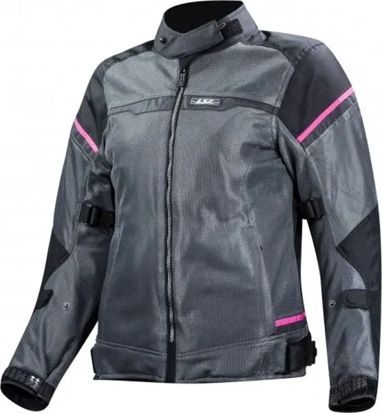 Geaca moto LS2 RIVA, pentru dama, culoare negru gri inchis , marime L