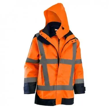 Geaca protectie antiploaie reflectorizanta portocaliu Rock Safety Hi-Vis Marime 3XL Geaca protectie antiploaie reflectorizanta portocaliu Rock Safety Hi-Vis Marime 3XL
