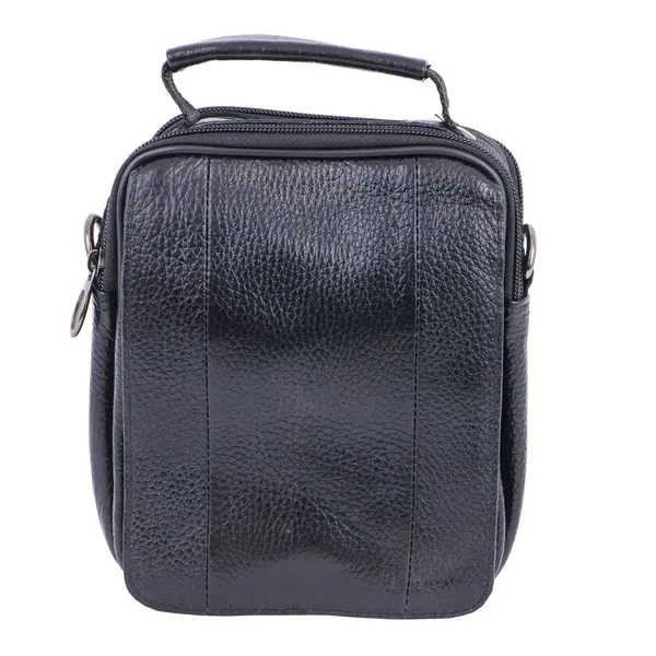 Geanta barbati din piele naturala neagra Cover Carrier