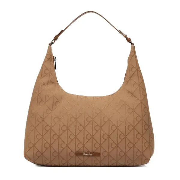 Geanta Calvin Klein EMBLEM JACQUARD SHOULDER BAG