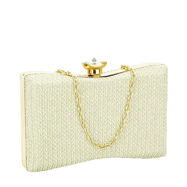 Geanta clutch auriu cu sclipici BJH-22718 05 Auriu