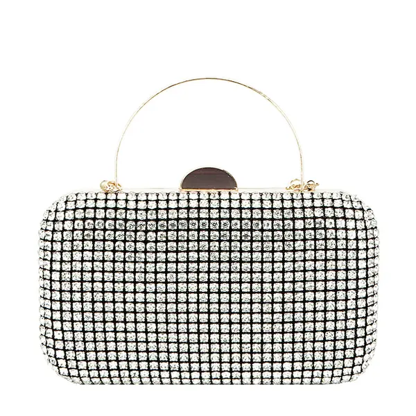 Geanta clutch cu cristale BJH-1609 03 Negru
