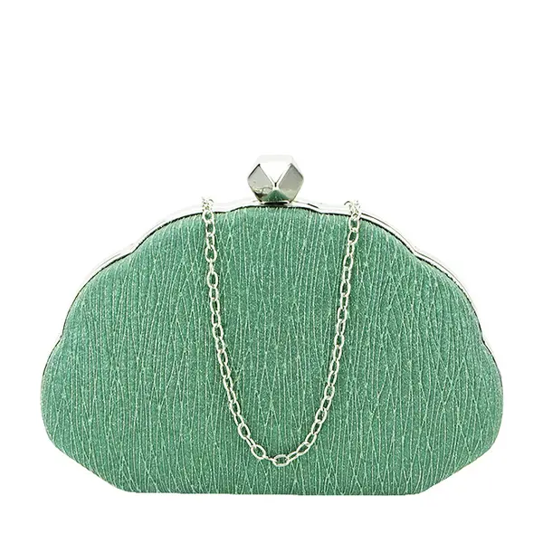 Geanta clutch cu sclipici BHY-5041 05 Verde