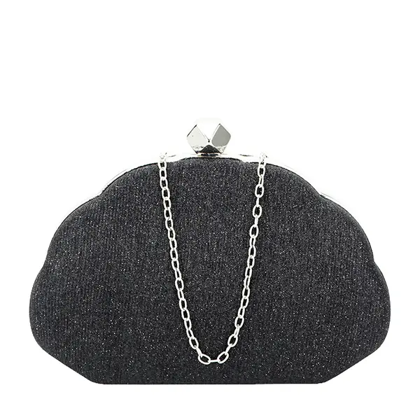 Geanta clutch negru cu sclipici BHY-5041 05