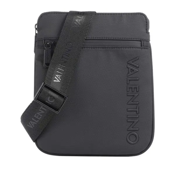 Geantă crossbody bărbați Valentino Axel neagră cu logo 1982BGEAVBSA8O05N
