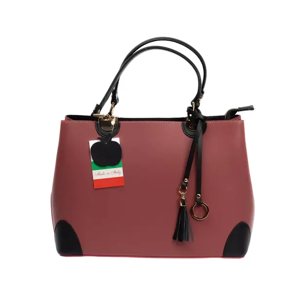 Geantă damă din piele naturala roz Design Beauty