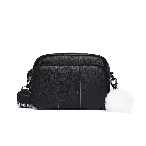 Geanta dama, Miralys GT3345, piele naturala, Negru