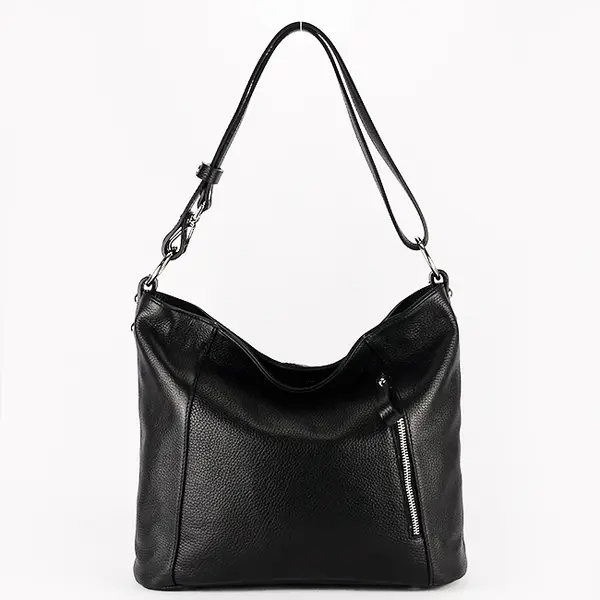 Geanta dama neagra din piele naturala 8913 131
