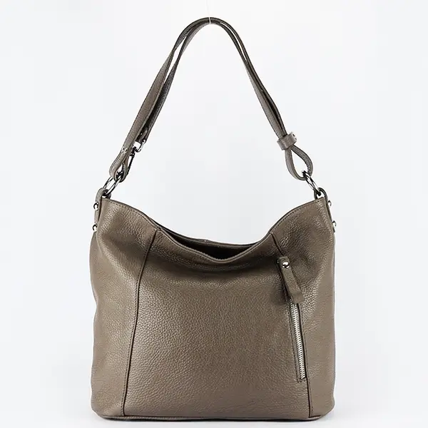 Geanta dama taupe din piele naturala 8913 131