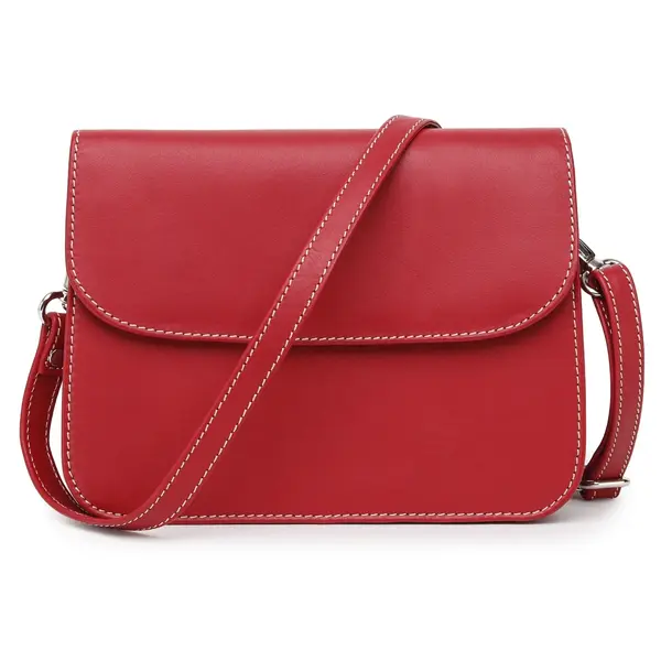 Geanta de dama, Amely GT3879, piele naturala, Rosu