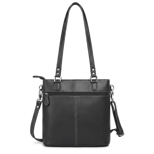 Geanta de dama, Anne GT3850, piele naturala, Negru