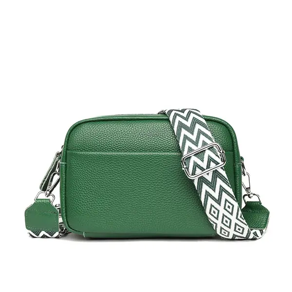 Geanta de dama, Leocadia GT2766, piele naturala, Verde