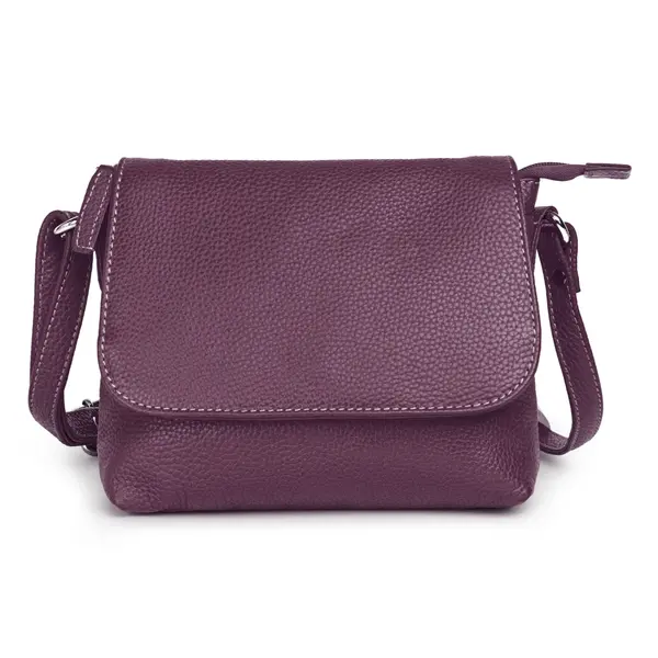 Geanta de dama, Mirabela GT3900, piele naturala, Violet