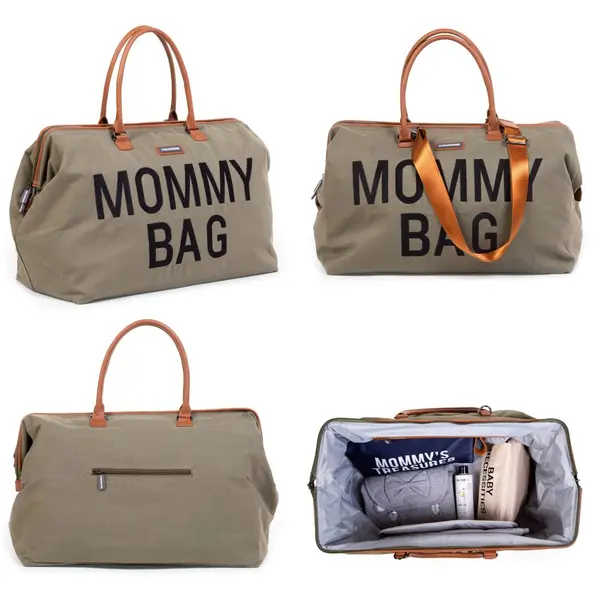 Geanta de infasat Mommy Bag kaki Childhome