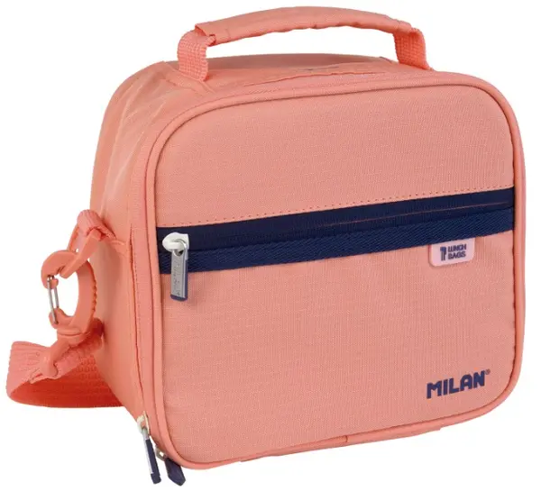 Geantă de prânz Milan 1918 - cu 3 cutii, roz, 3.5 l
