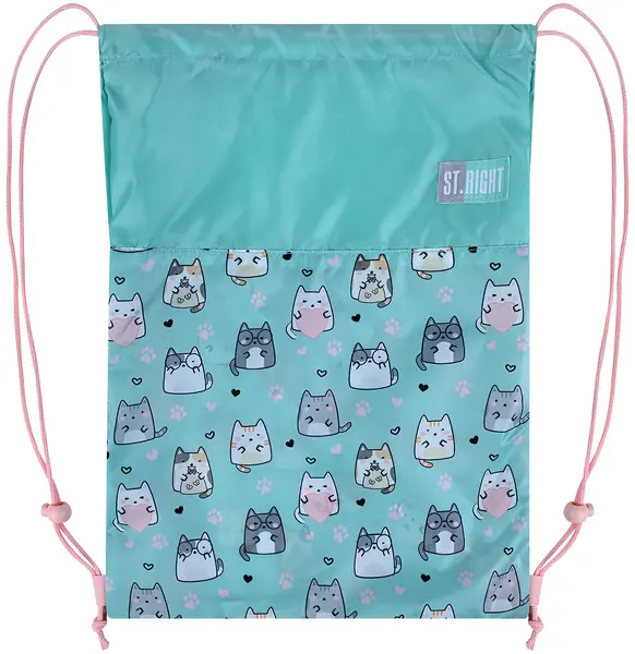 Geantă de sport St. Right Charming Cats - cu siret
