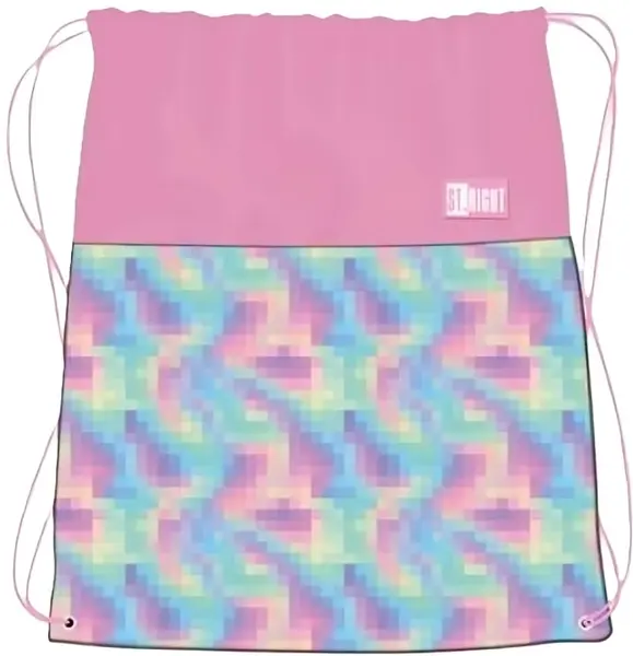 Geantă de sport St. Right Pastel - Pixels, cu siret
