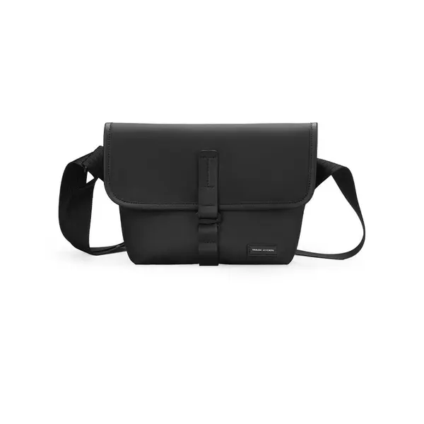 Geanta de umar Mark Ryden, crossbody, buzunar antifurt, material oxford impermeabil, structura multi divizata, curea reglabila, unisex, culoare negru