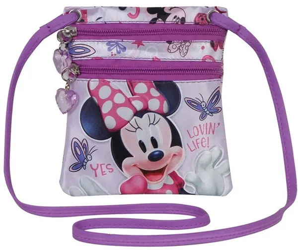 Geantă de umăr mică Karactermania Minnie - Butterflies