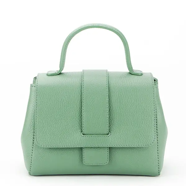 Geanta din piele naturala 1047 123 Verde menta