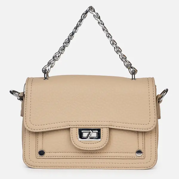 Geanta eleganta din piele ecologica tip crossbody cu lanț metalic elegant CRL1487