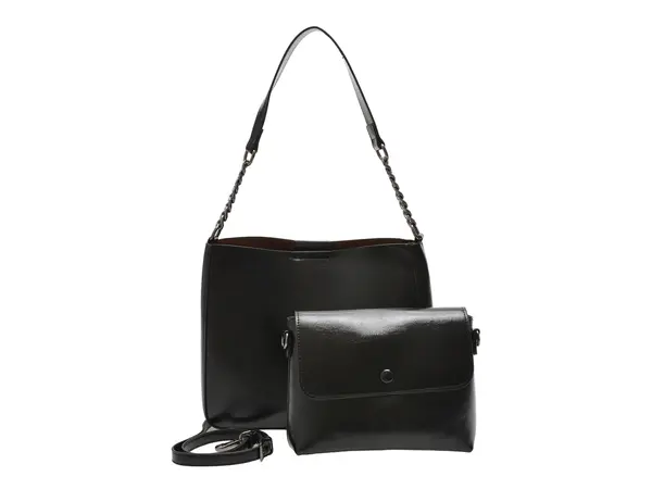 Geanta FLAVIA PASSINI neagra, 2620, din piele ecologica