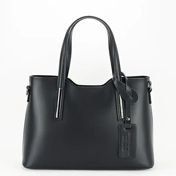 Geanta medie neagra din piele naturala 1065 132