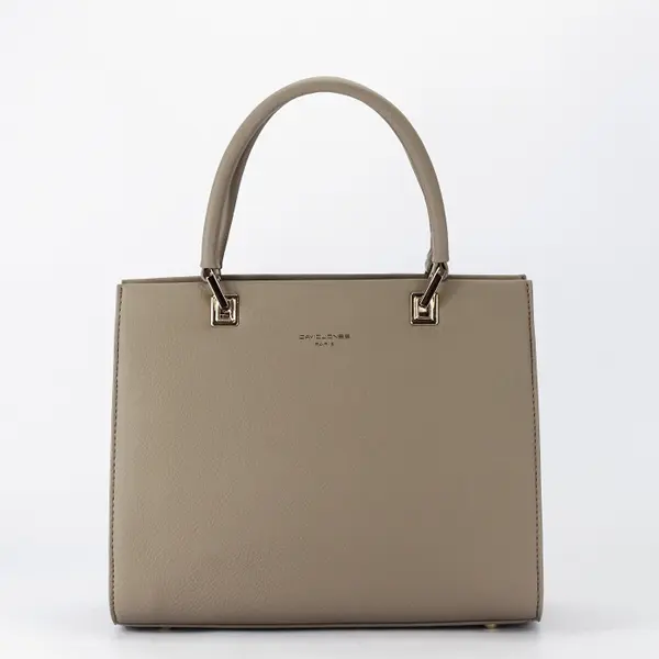 Geanta medie taupe David Jones CM7398-1 12