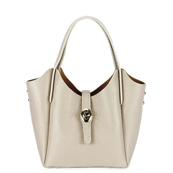 Geanta mica bej din piele naturala 2057 131