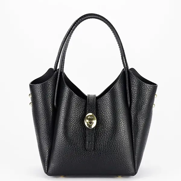 Geanta mica neagra din piele naturala 2057 131