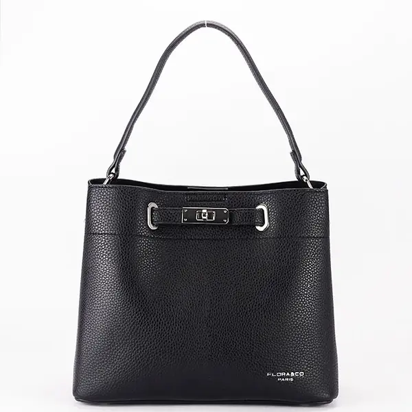 Geanta neagra medie FloraCO Paris F8510 M3
