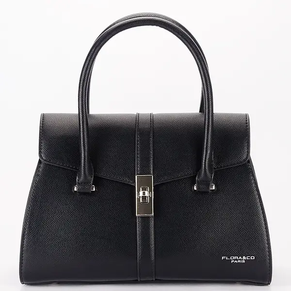 Geanta neagra medie FloraCO Paris F8536 11