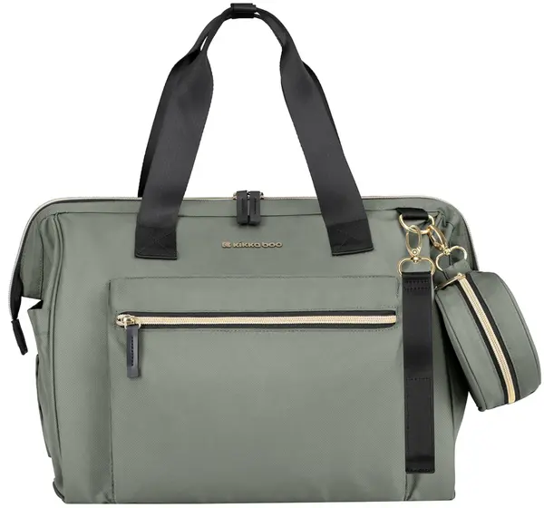 Geantă pentru accesorii pentru bebeluși KikkaBoo - Maxi, Army Green