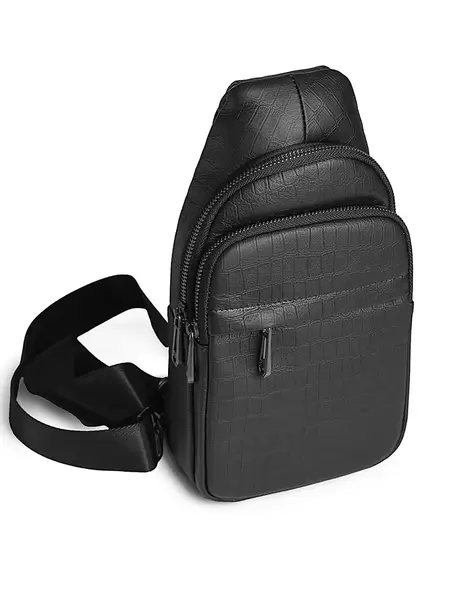 Geanta pentru barbati, 1014B, piele naturala, Neagra