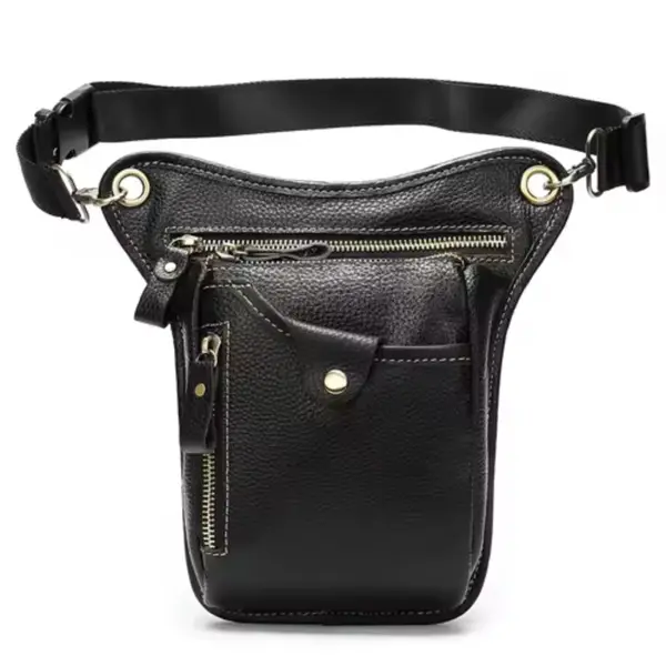 Geanta pentru barbati, Tavix GT3796, piele naturala, Negru