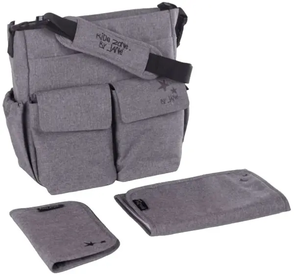 Geantă pentru cărucior Jane - Mama Bag Jet, Negru