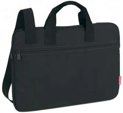 Geantă pentru laptop de afaceri Gabol Division - Neagră, 15.6"