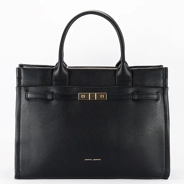 Geanta resigilata neagra mare David Jones CM7736-RESIG