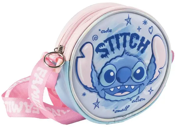 Geantă rotundă 3D Cerda Stitch - Albastru