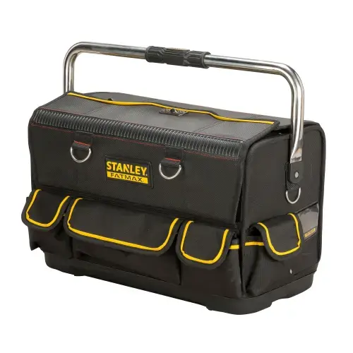 Geanta STANLEY Fatmax FMST1-70719 cu 2 compartimente, designul sau cu doua fete, semi-deschis, este ideal ca statie de lucru pe santier si permite accesul rapid la scule si accesorii, capacitate maxima de incarcare: 20 kg, nu include scule